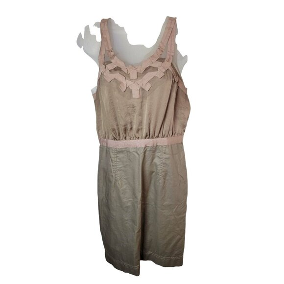 Ann Taylor Loft Petites Size 6P Brown Sundress Dress Unique - Picture 1 of 3